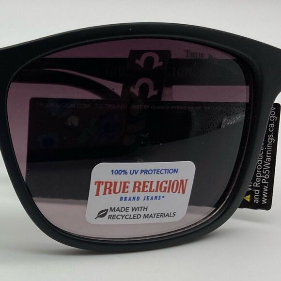 NWT True Religion TRM 1756 Unisex Black Sunglasses - Picture 11 of 11